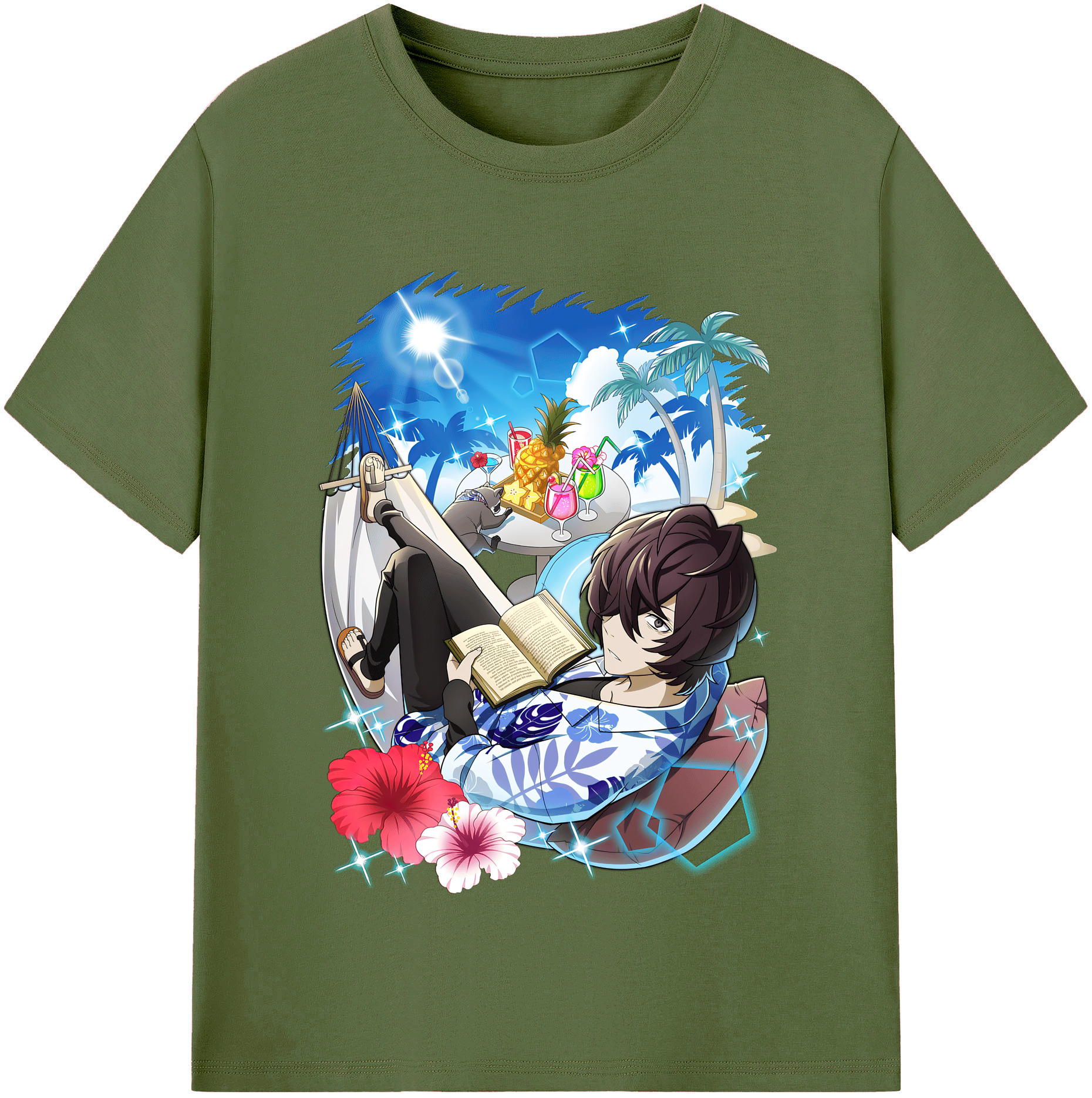 （画像用） 文豪ストレイドッグス Bungo Stray Dogs 綿100％半袖Tシャツ（フロントプリント）